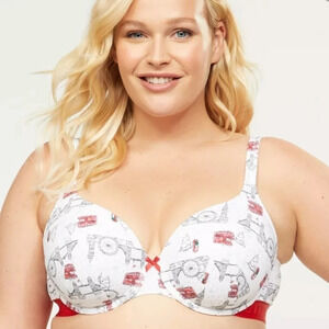 #75 NWT Cacique Lane Bryant Women's T-Shirt Bra 40D London